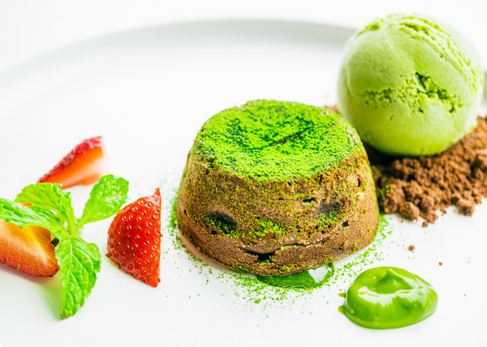 Matcha applications: drinks, bakery and desserts